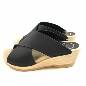 No.6 black mid heel crossover clogs (will upload actual photos soon)